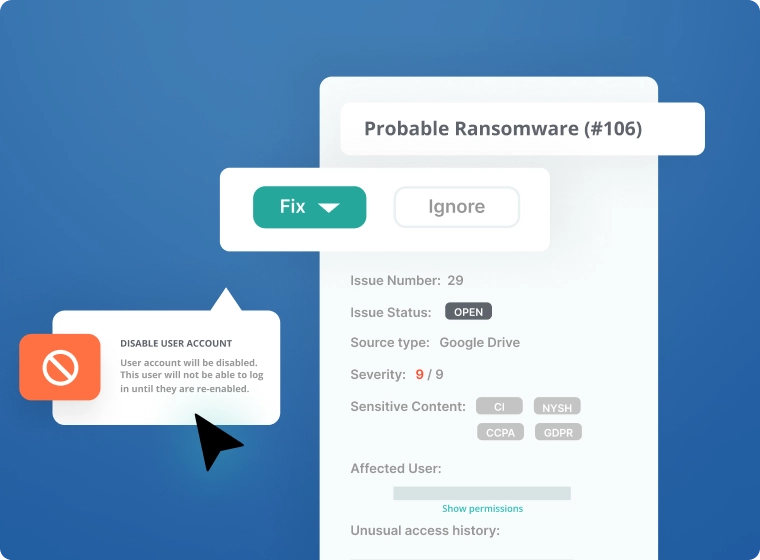 dashboard showing how to choose the approach for current inherited permissions