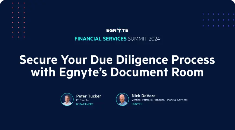 Secure Your Due Diligence Process