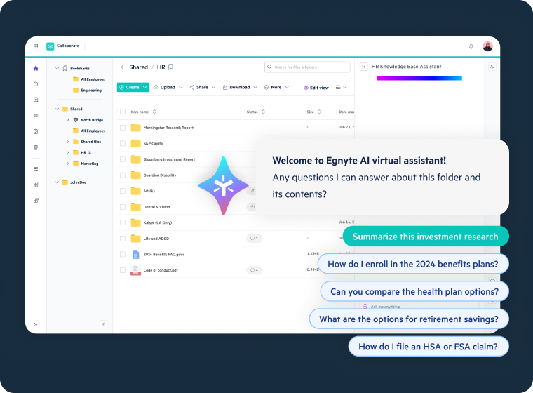 Gain Deeper AI-Powered Insights from Wealth Management Documents | Egnyte