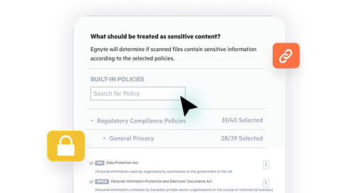Egnyte Sensitive Content Classification